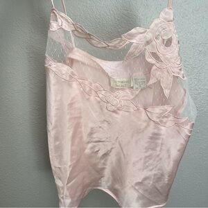 Baby Pink Vintage Victorias Secret Silk Tank